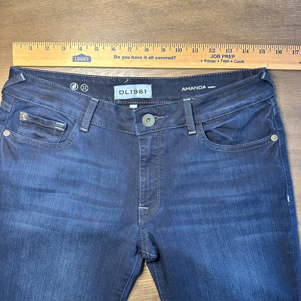 DL1961 Amanda Skinny Jeans Dark Wash Women's Size 29 - Picture 4 of 7